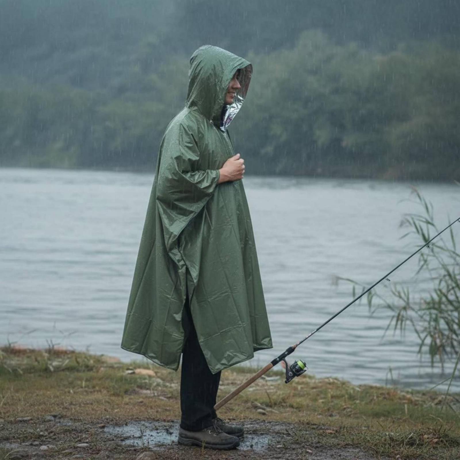 Водонепроницаемый дождевик-пон – обзор и цена Emergency Poncho Rain